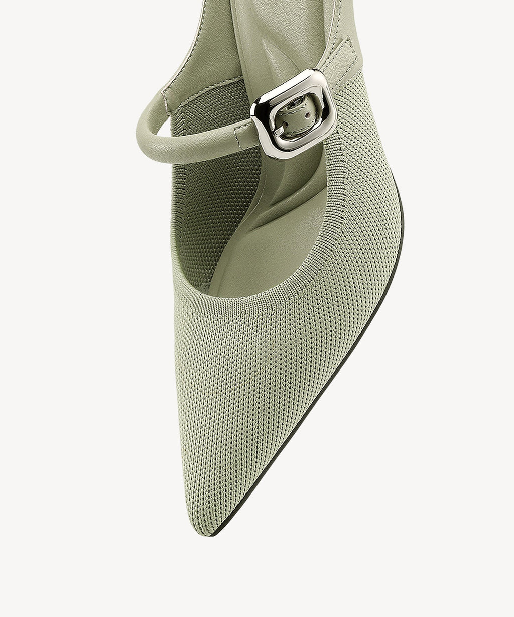 GraceLithe Pointed Toe Heeled Mule