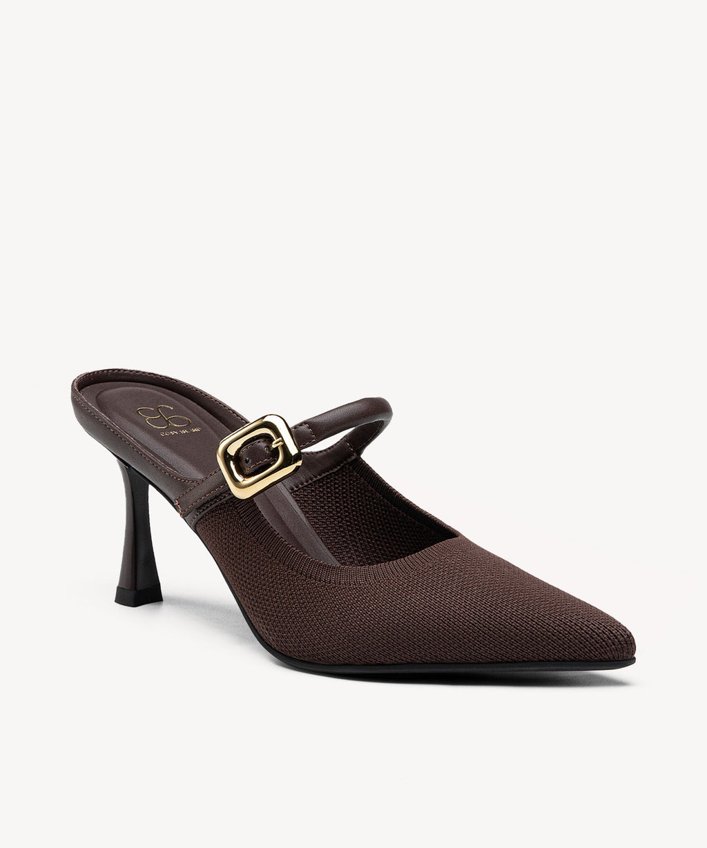 GraceLithe Pointed Toe Heeled Mule