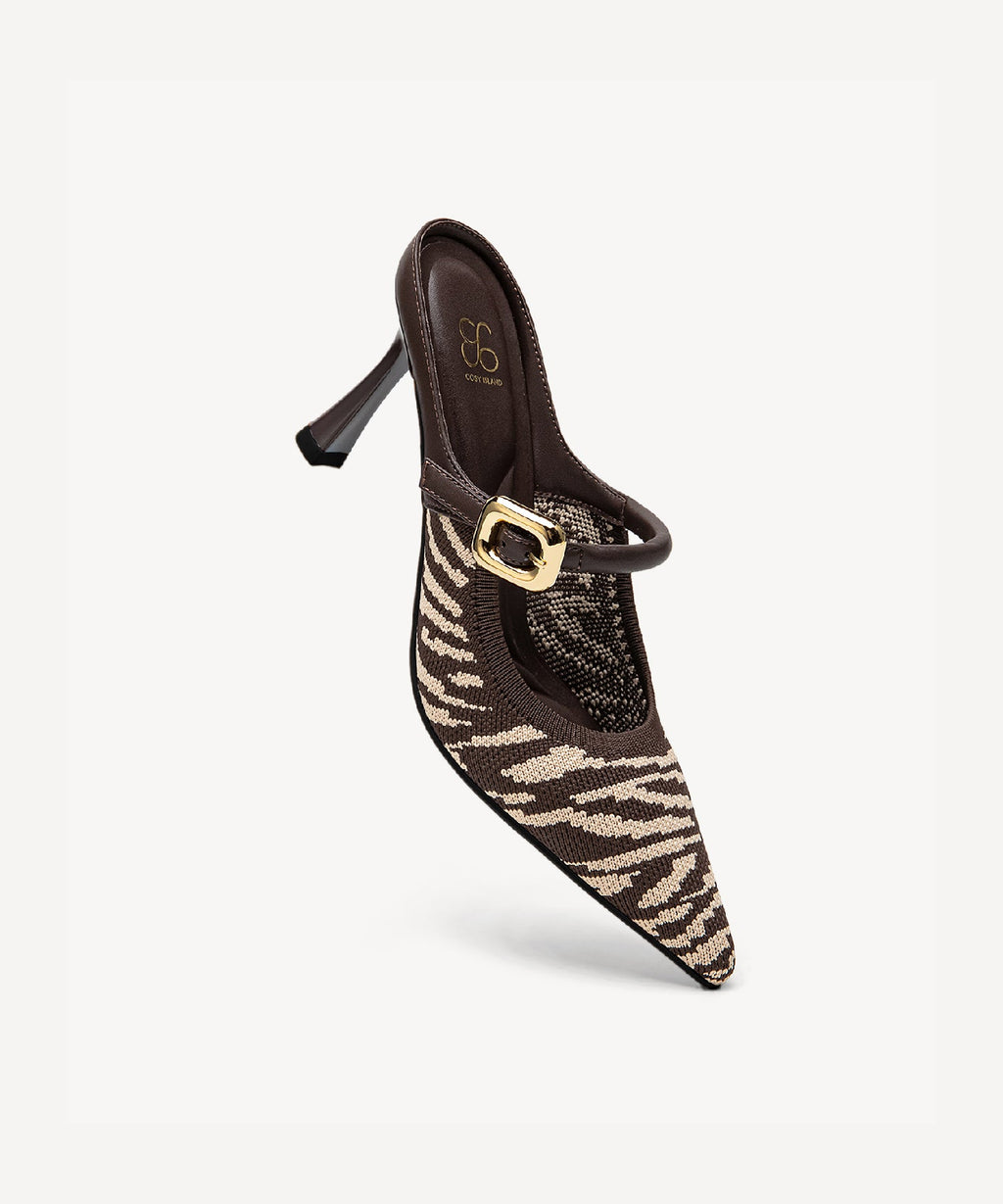 GraceLithe Pointed Toe Heeled Mule