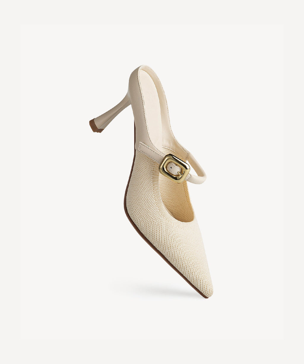 GraceLithe Pointed Toe Heeled Mule