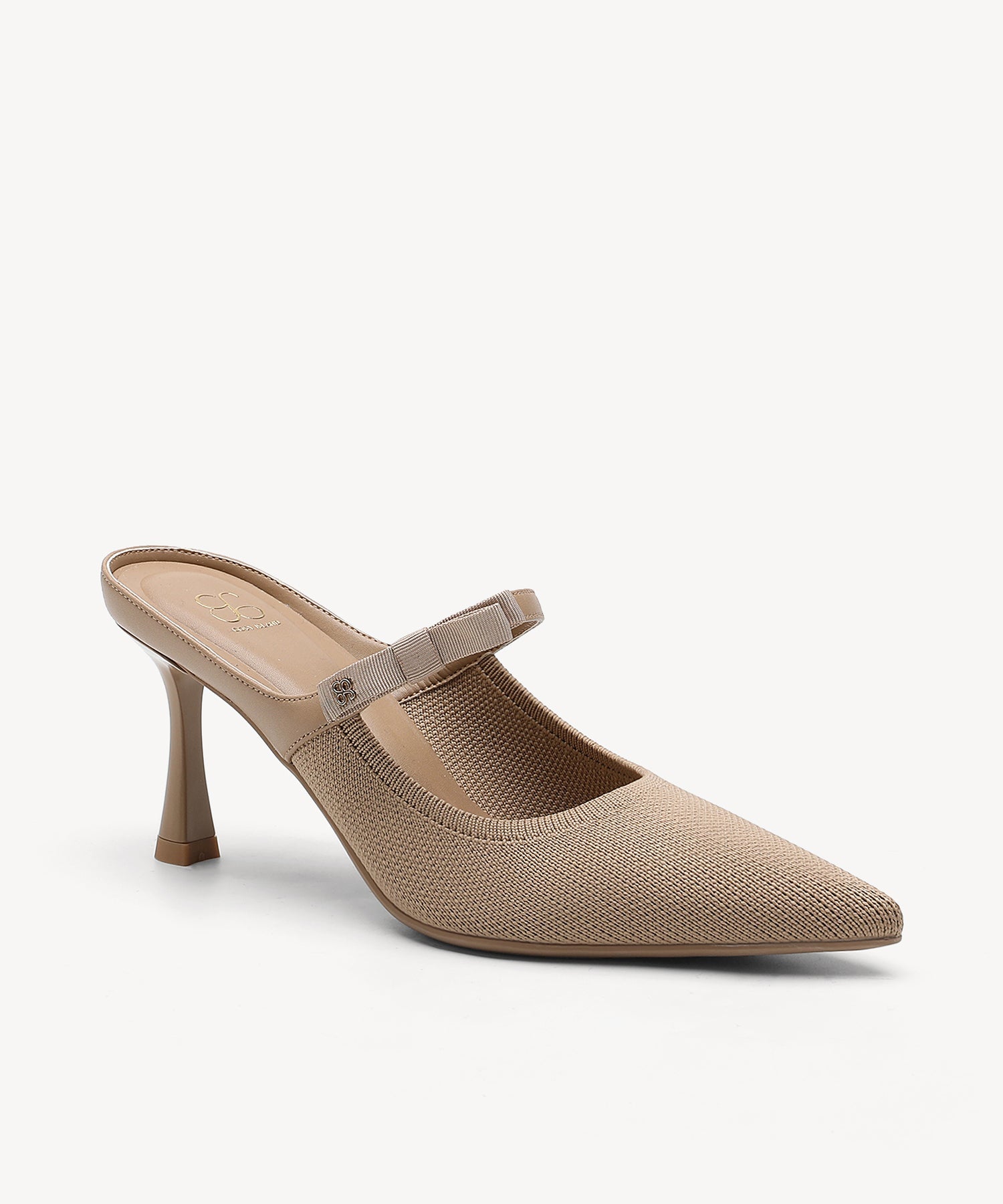 GraceLithe Bow Pointed Toe Heeled Mule
