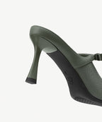 GraceLithe Bow Pointed Toe Heeled Mule