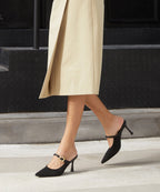 GraceLithe Pointed Toe Heeled Mule