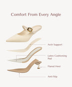 Gracelithe Pointed Toe Low Heeled Mule