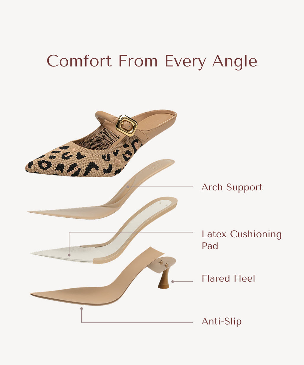Gracelithe Pointed Toe Low Heeled Mule