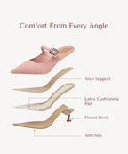 Gracelithe Pointed Toe Low Heeled Mule