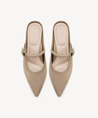 GraceLithe Pointed Toe Heeled Mule - 2X Arch Support