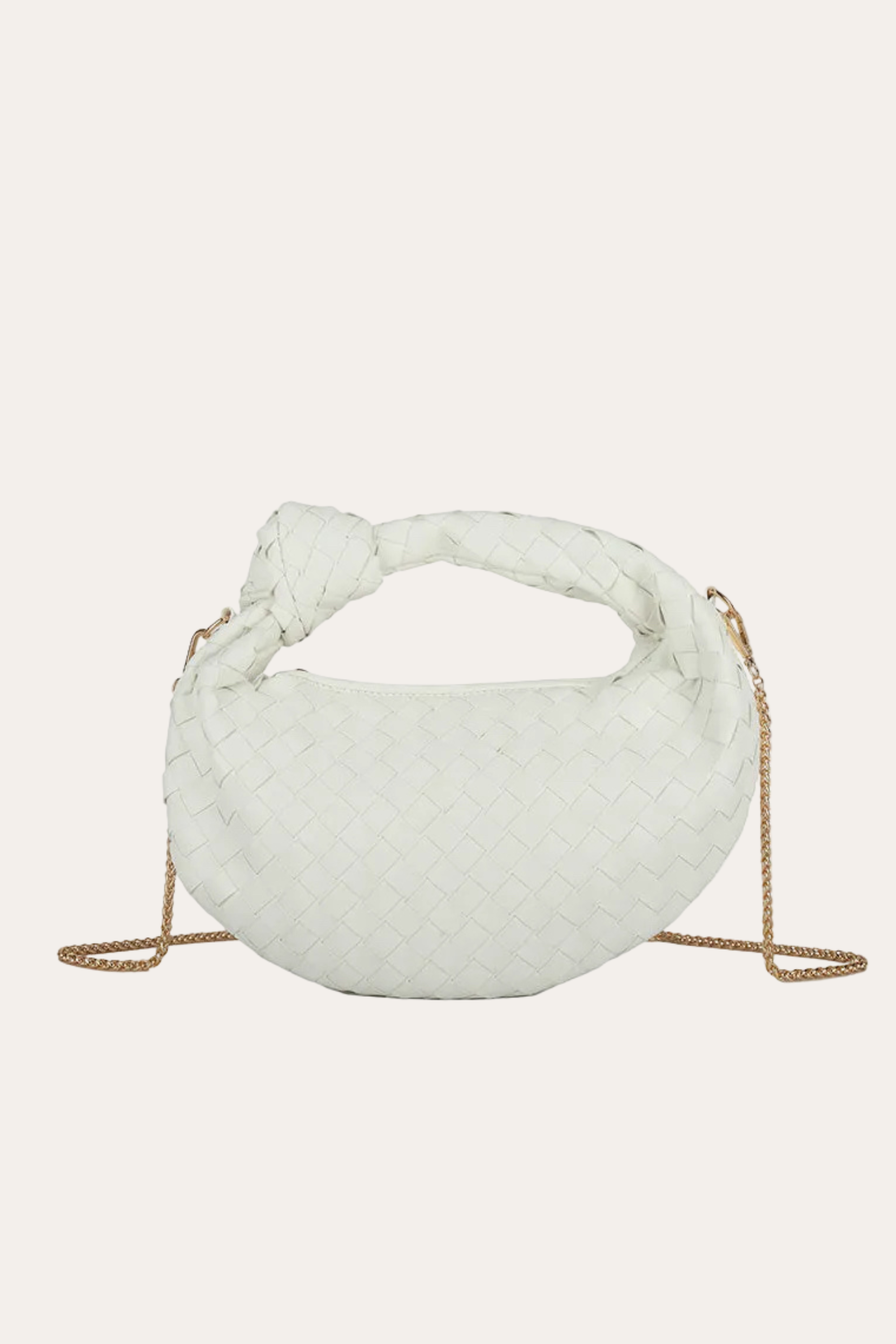 Knotted Bag - White