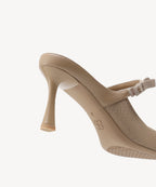GraceLithe Bow Pointed Toe Heeled Mule