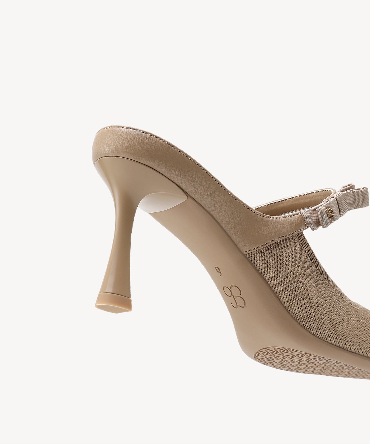 GraceLithe Bow Pointed Toe Heeled Mule