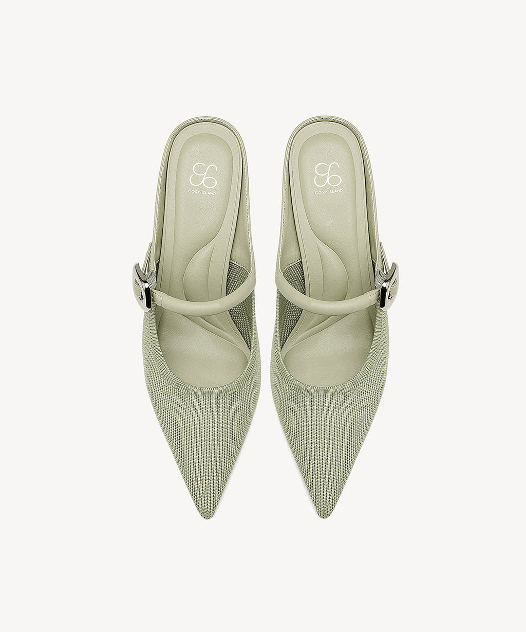 GraceLithe Pointed Toe Heeled Mule