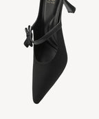 GraceLithe Bow Pointed Toe Heeled Mule