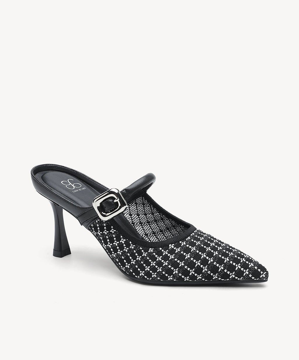 GraceLithe Pointed Toe Heeled Mule