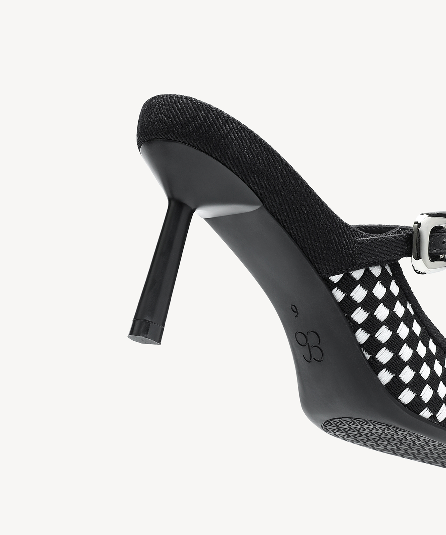 GraceLithe Denim Pointed Toe Heeled Mule