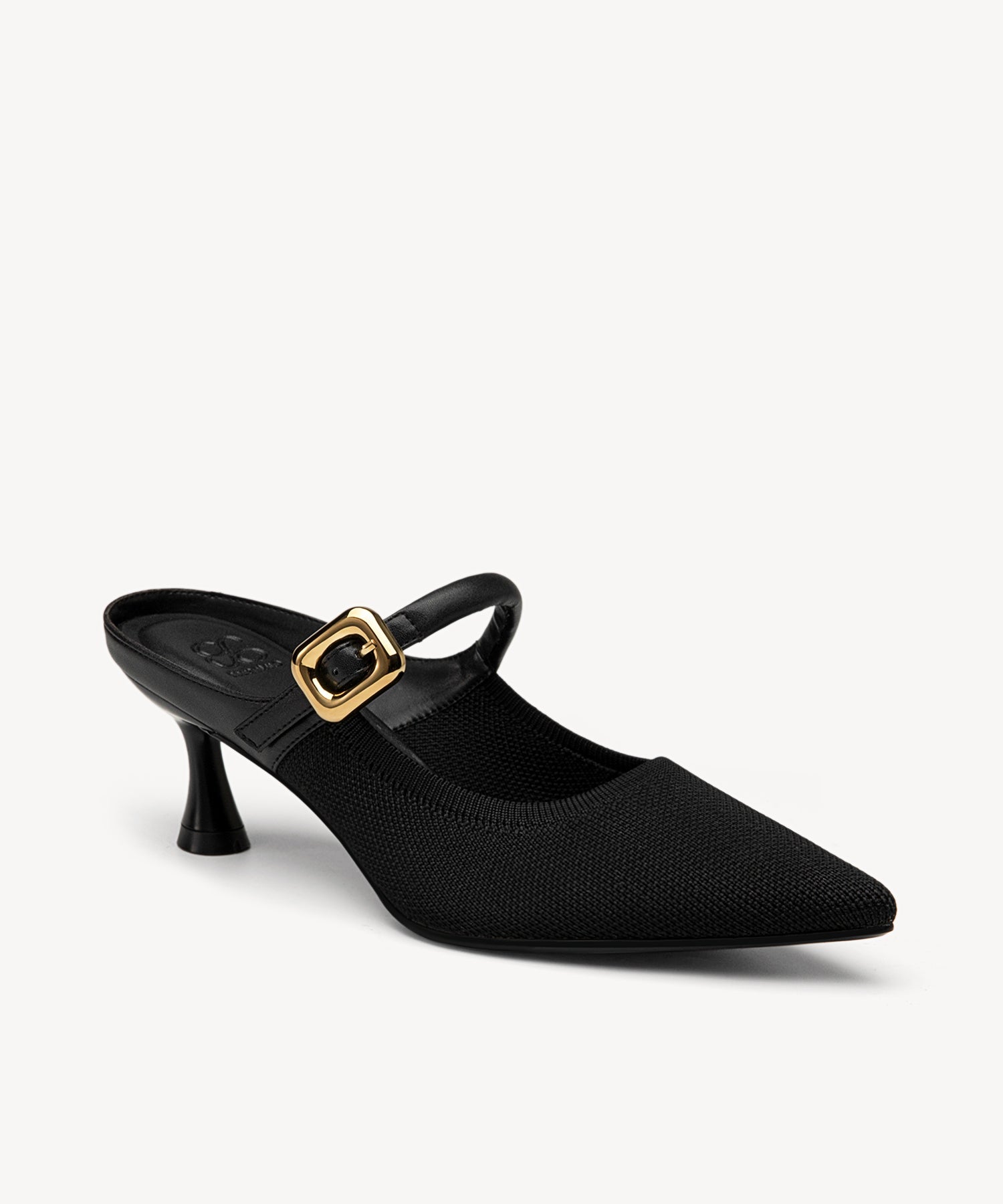 Gracelithe Pointed Toe Low Heeled Mule - 2X Wide