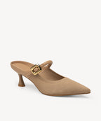 Gracelithe Pointed Toe Low Heeled Mule - 2X Wide