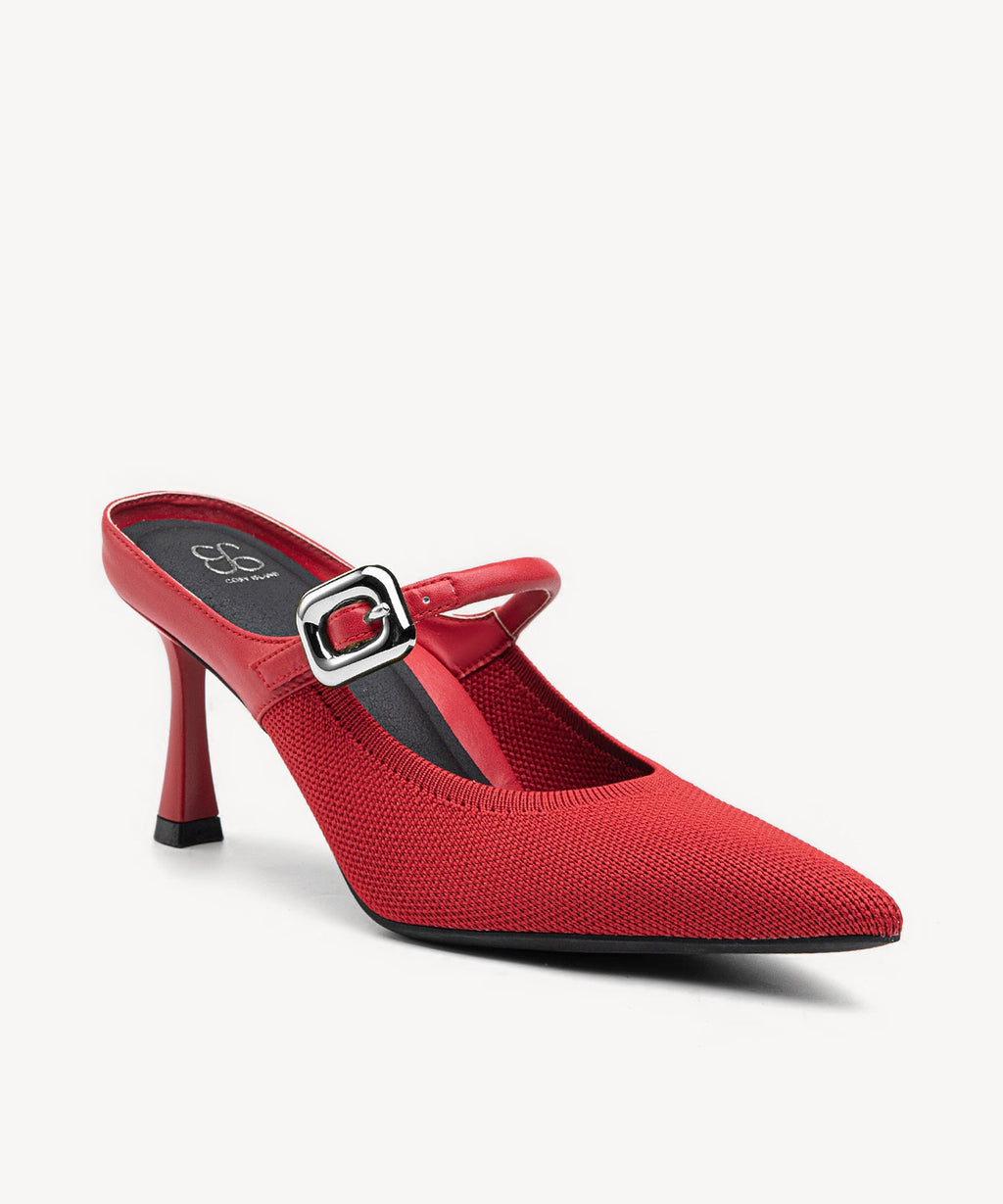 GraceLithe Pointed Toe Heeled Mule - 2X Arch Support