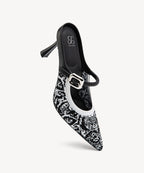 GraceLithe Pointed Toe Heeled Mule - 2X Arch Support