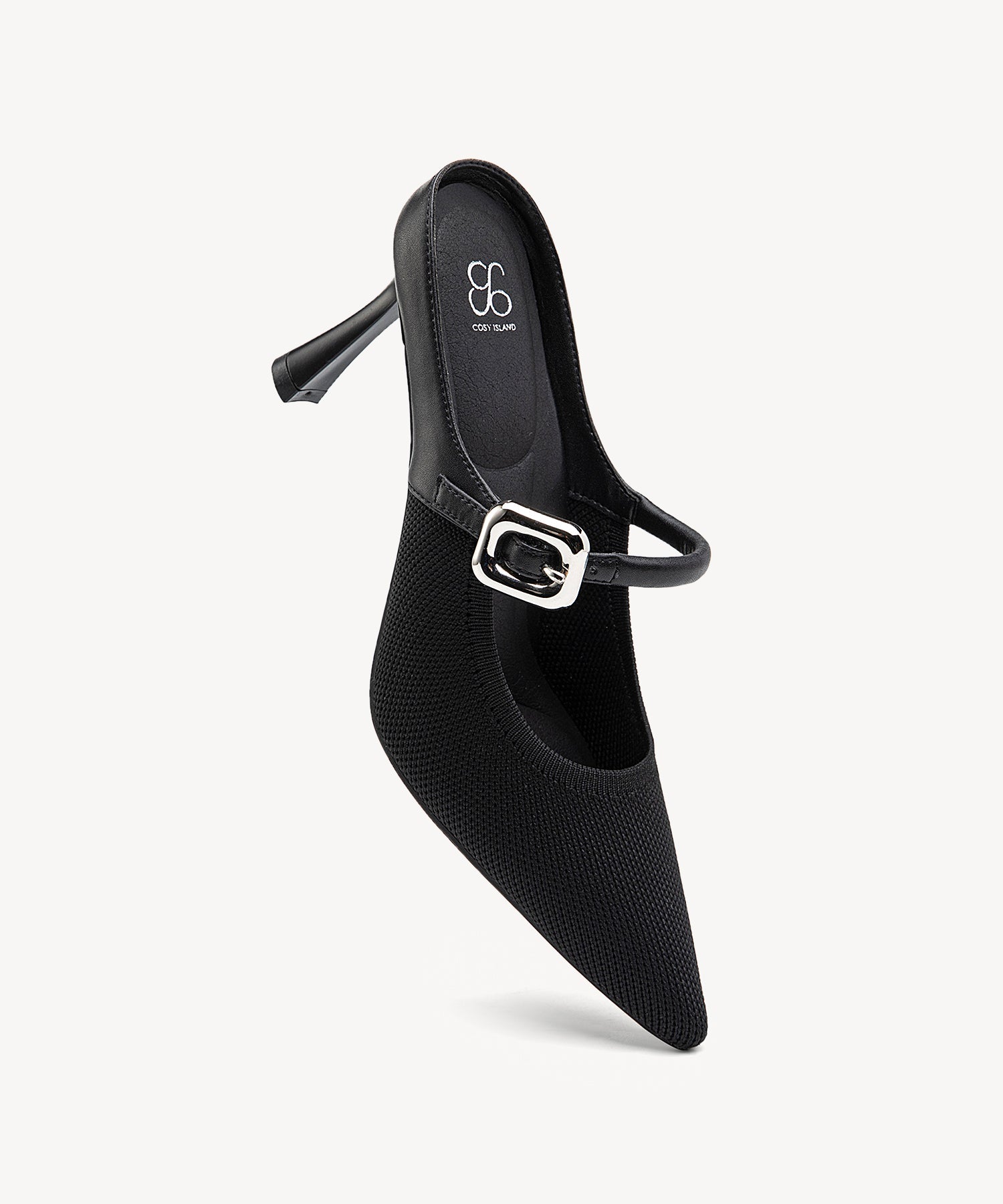 GraceLithe Pointed Toe Heeled Mule - 2X Arch Support