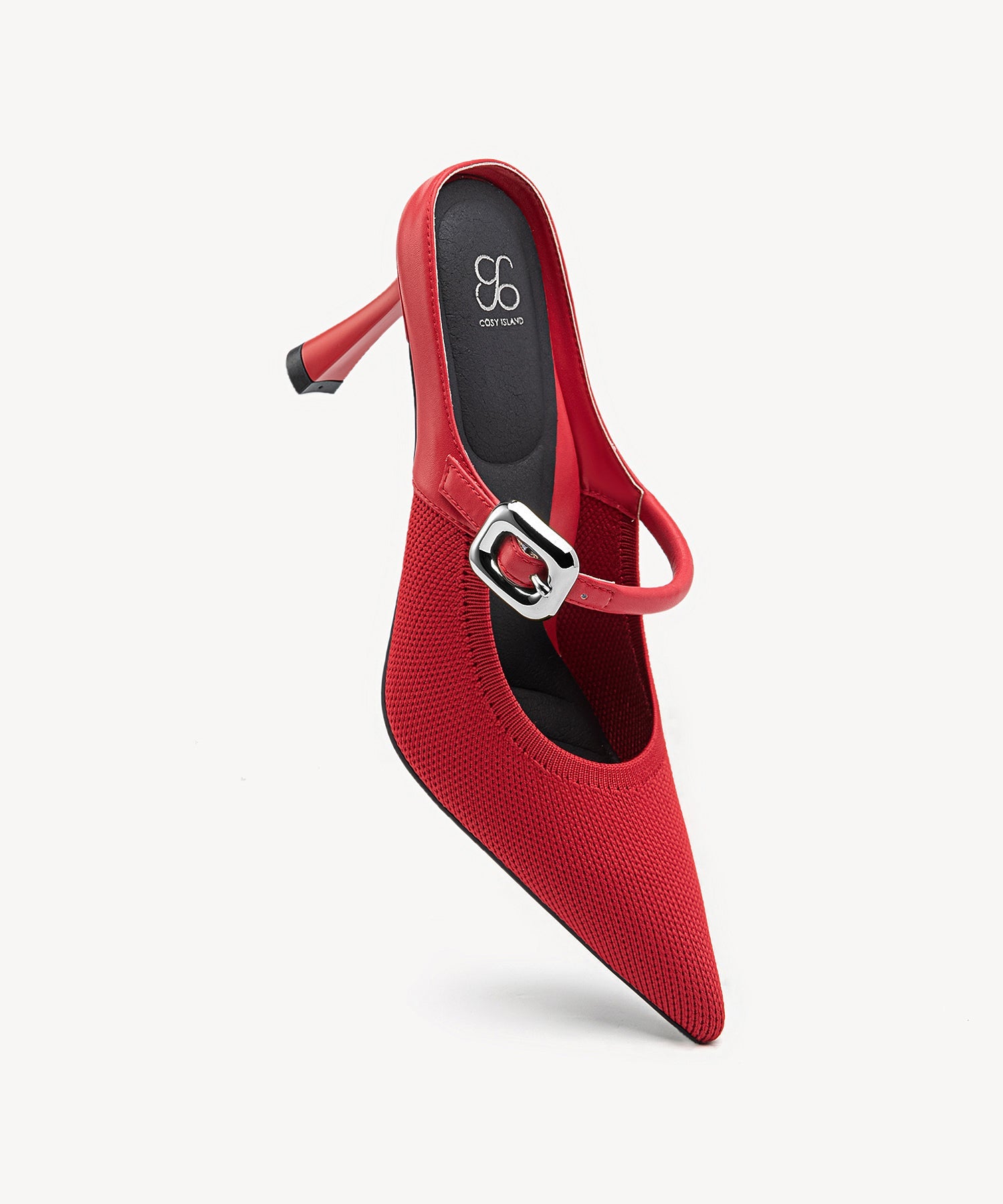 GraceLithe Pointed Toe Heeled Mule - 2X Arch Support