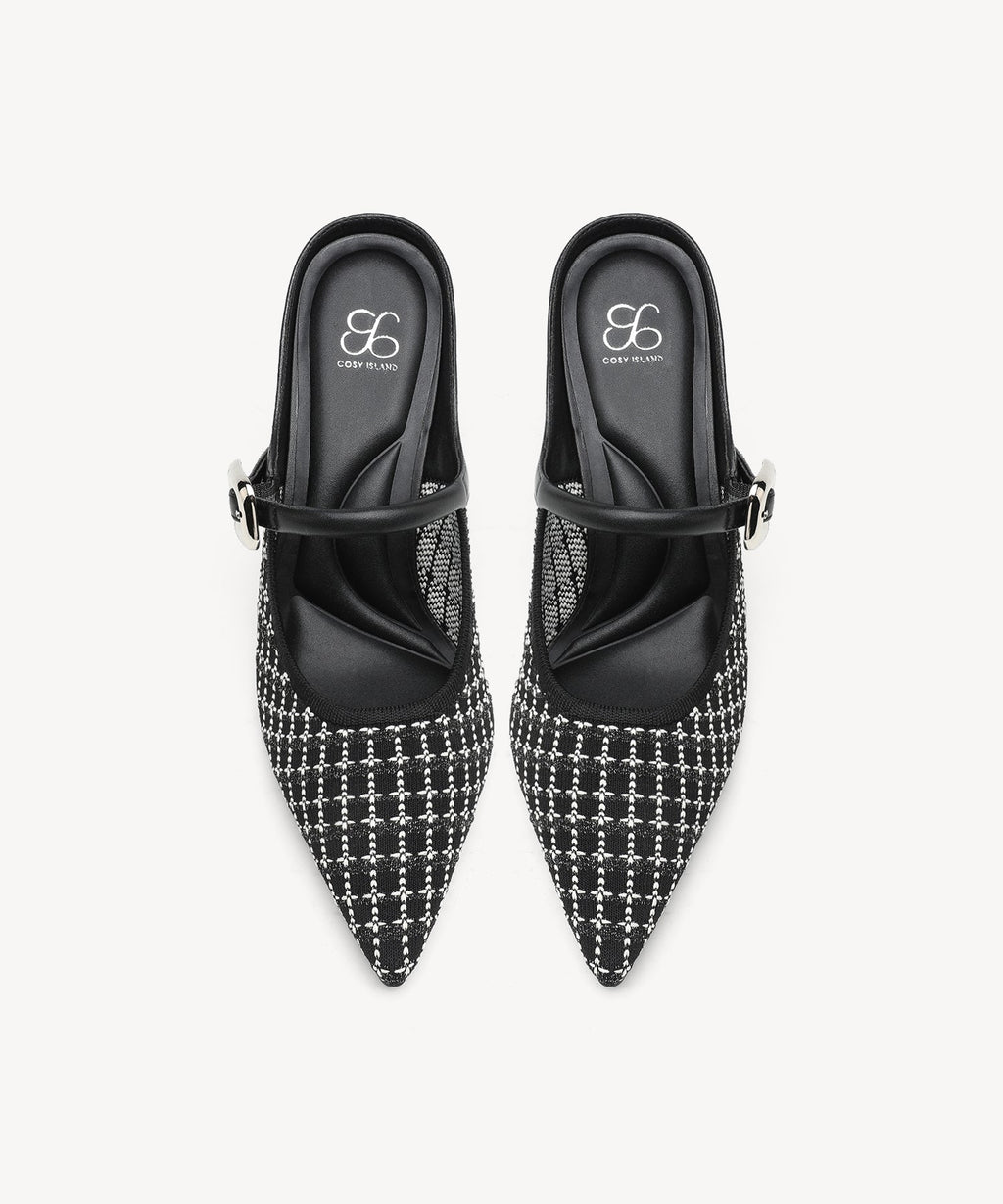 GraceLithe Pointed Toe Heeled Mule