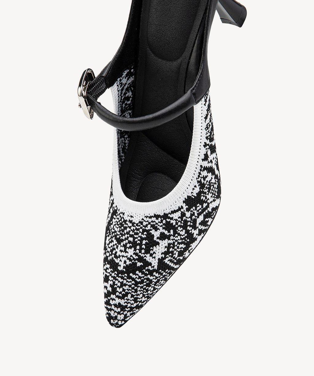 GraceLithe Pointed Toe Heeled Mule - 2X Arch Support