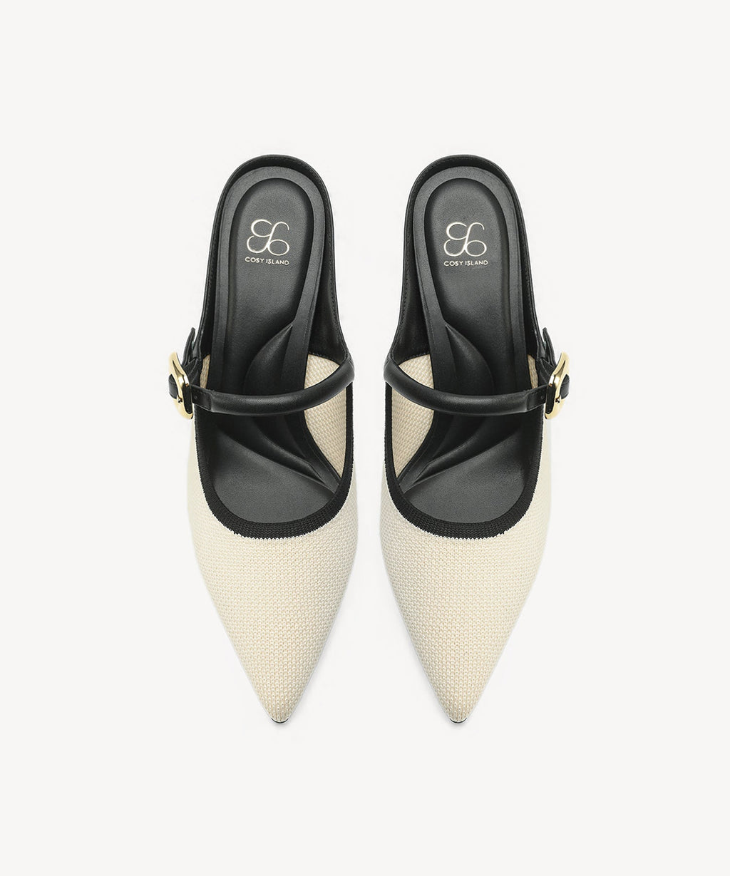 GraceLithe Pointed Toe Heeled Mule