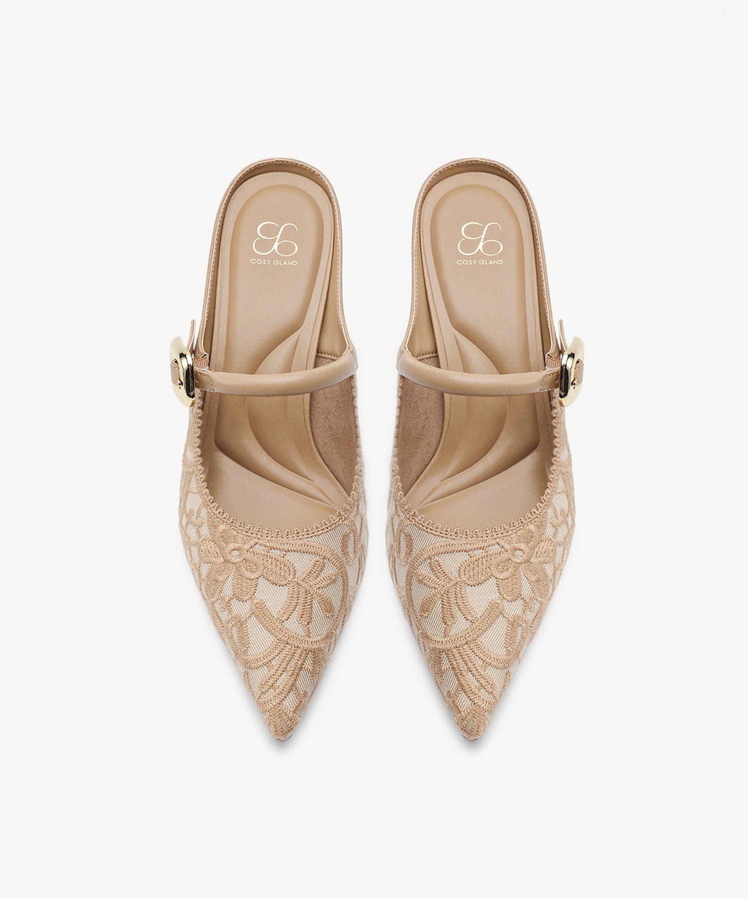 GraceLithe Pointed Toe Heeled Mule