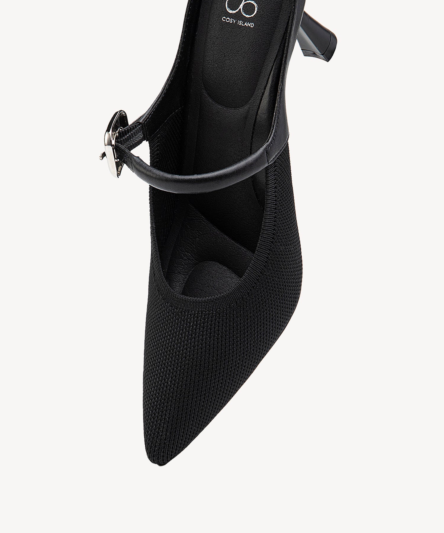 GraceLithe Pointed Toe Heeled Mule - 2X Arch Support
