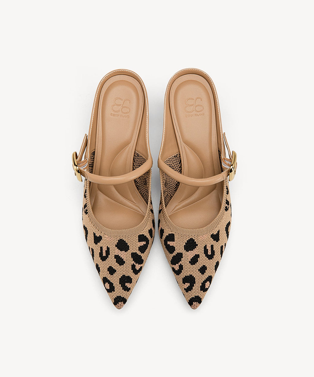 Gracelithe Pointed Toe Low Heeled Mule - 2X Wide