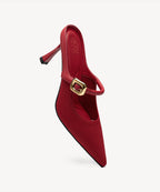 GraceLithe Pointed Toe Heeled Mule - 2X Wide