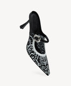 GraceLithe Pointed Toe Heeled Mule - 2X Wide