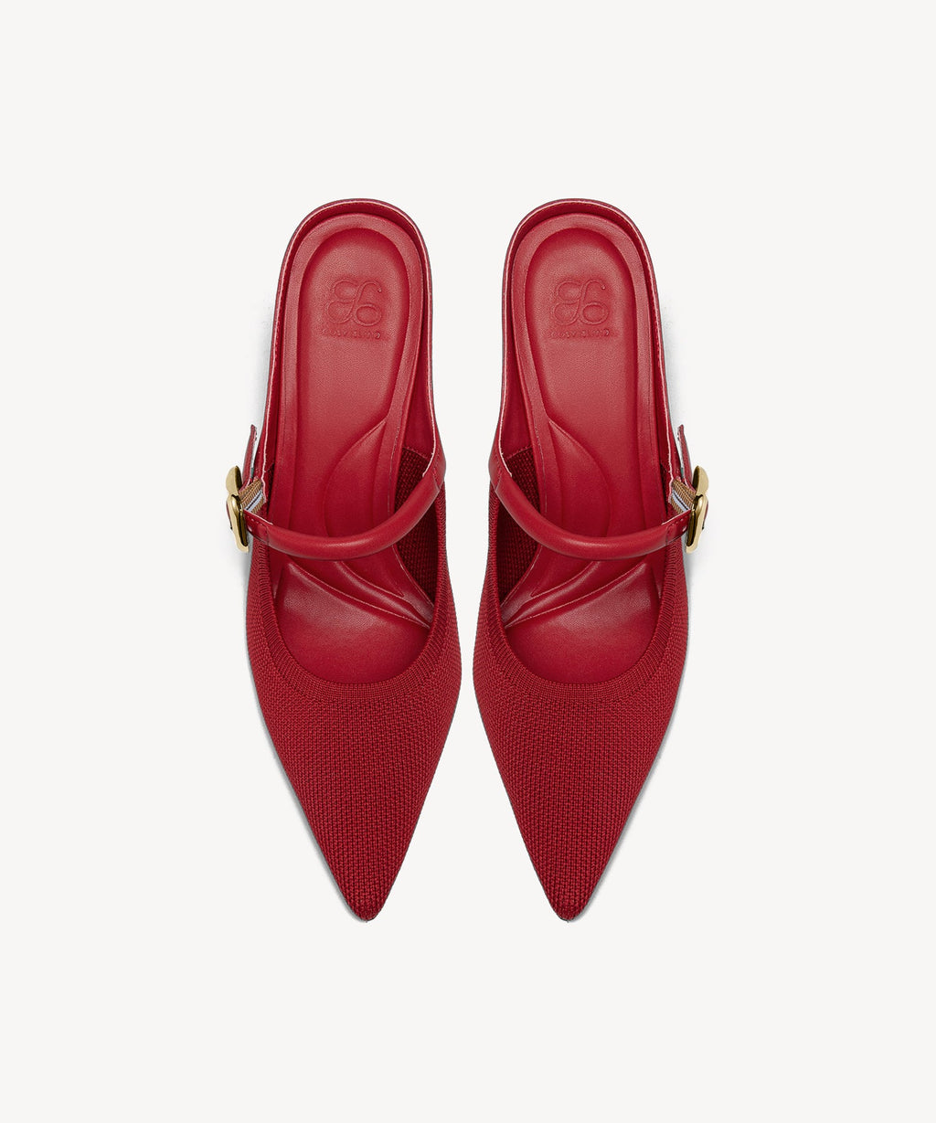 GraceLithe Pointed Toe Heeled Mule