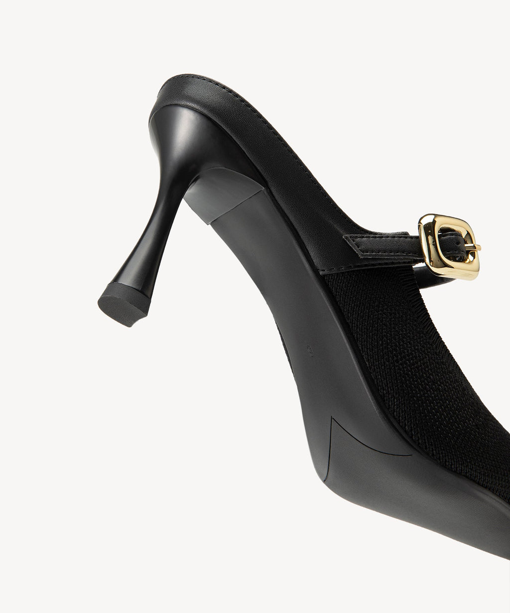 GraceLithe Pointed Toe Heeled Mule - 2X Wide