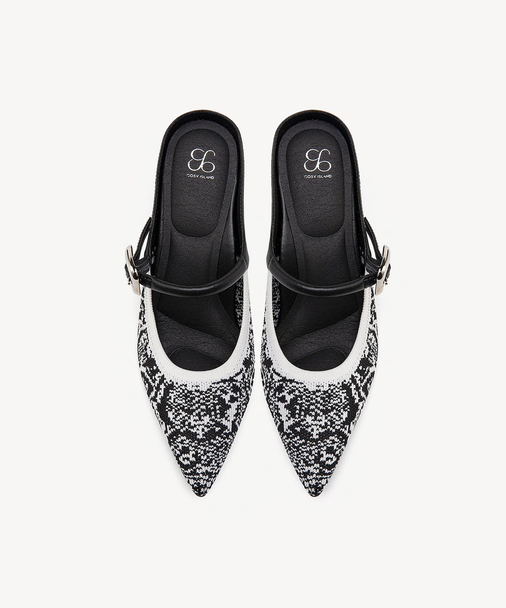 GraceLithe Pointed Toe Heeled Mule - 2X Arch Support