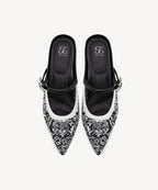 GraceLithe Pointed Toe Heeled Mule - 2X Arch Support