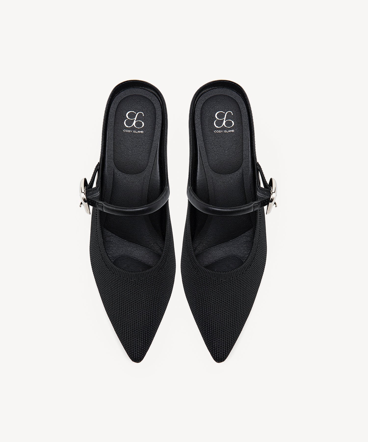 GraceLithe Pointed Toe Heeled Mule - 2X Arch Support