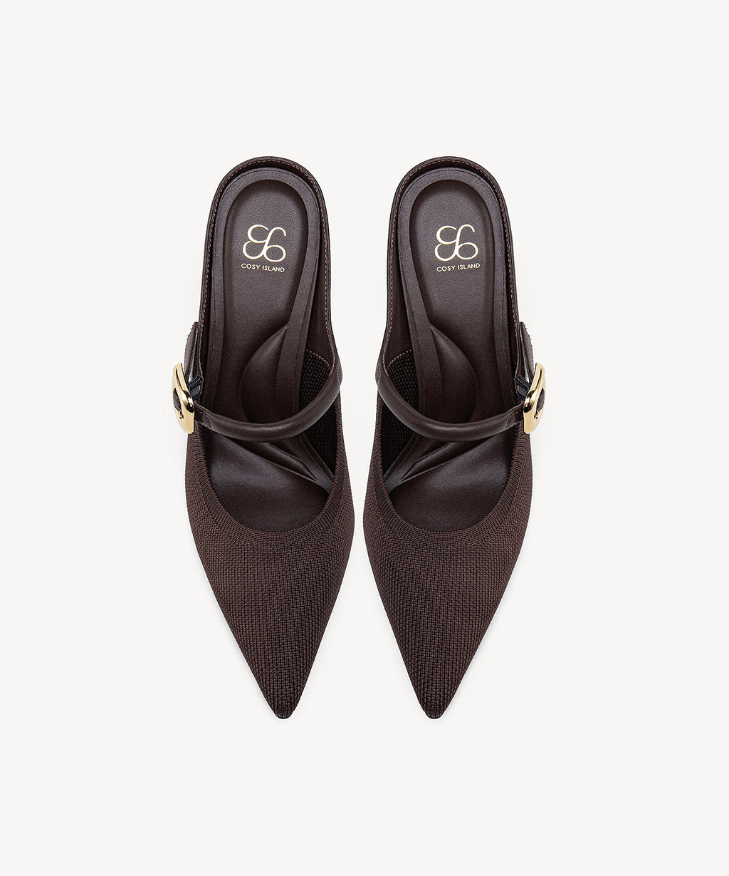 GraceLithe Pointed Toe Heeled Mule
