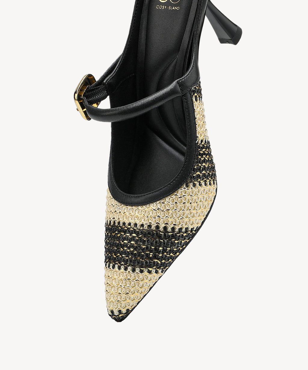 GraceLithe Pointed Toe Heeled Mule