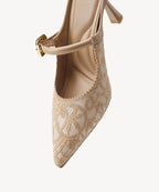 GraceLithe Pointed Toe Heeled Mule
