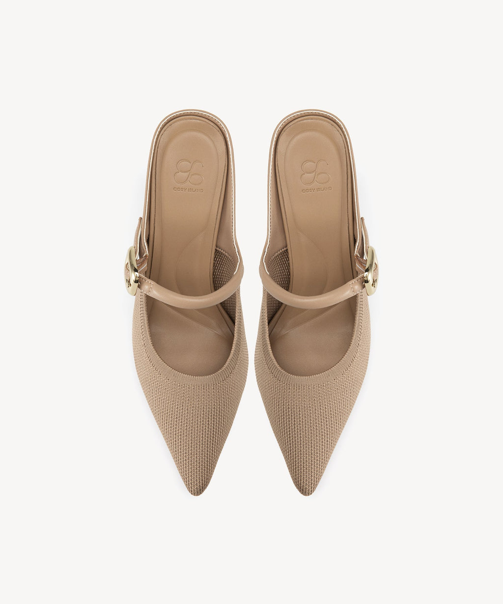 GraceLithe Pointed Toe Heeled Mule