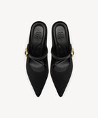 GraceLithe Pointed Toe Heeled Mule