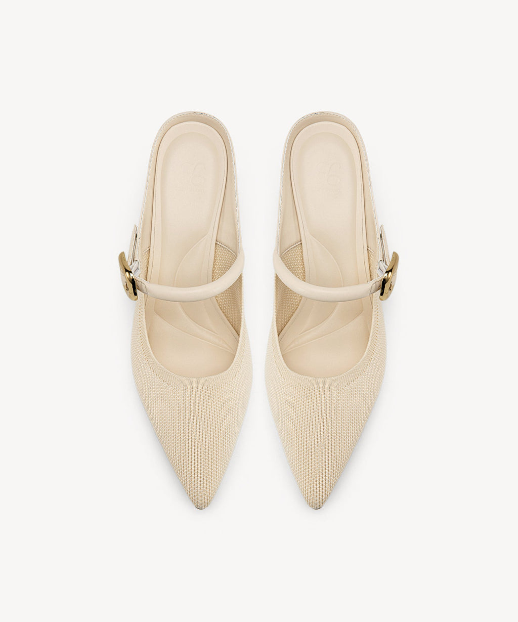 Gracelithe Pointed Toe Low Heeled Mule