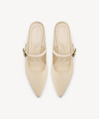Gracelithe Pointed Toe Low Heeled Mule