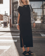 The Dark Long Batwing Dress