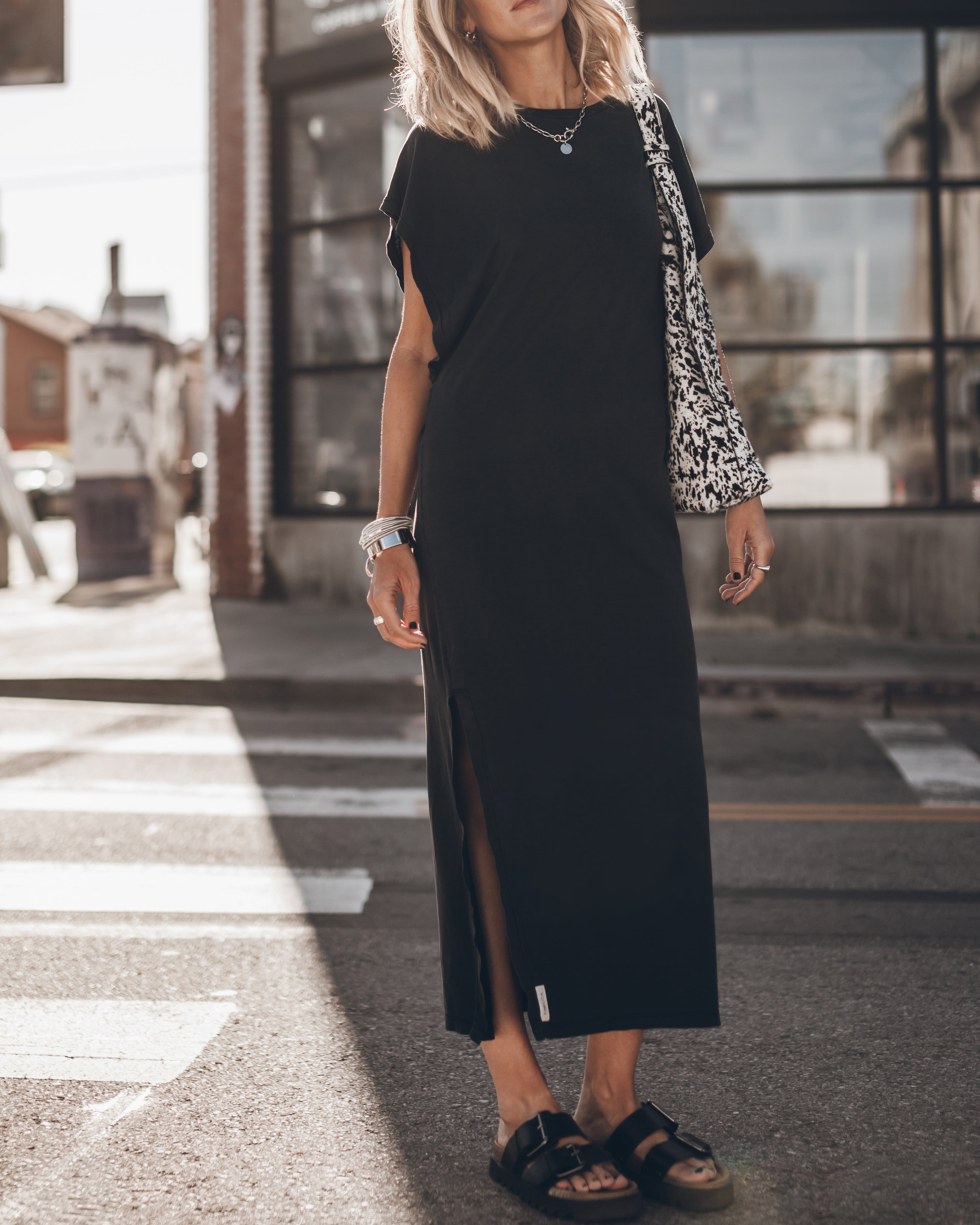 The Dark Long Batwing Dress