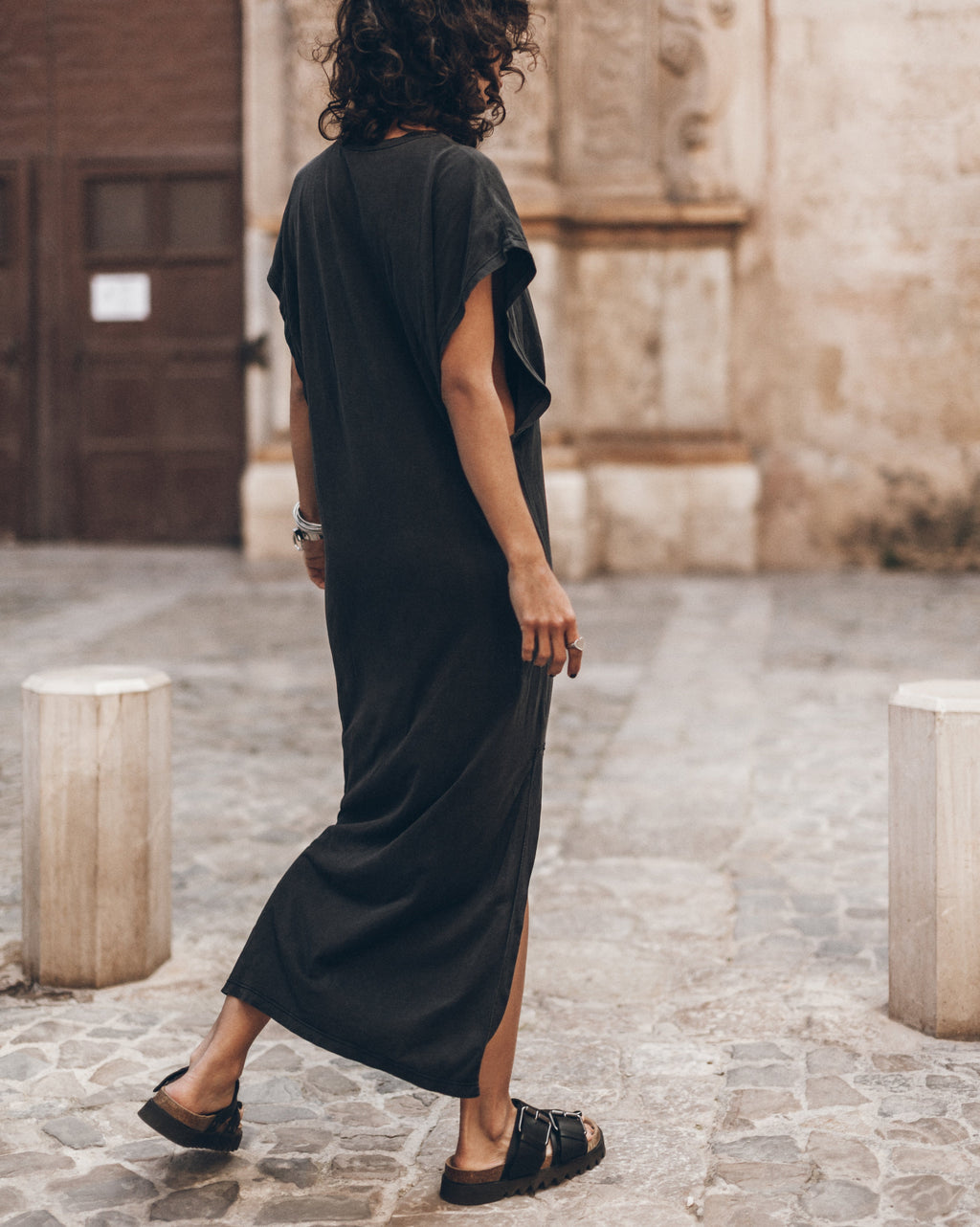 The Dark Long Batwing Dress