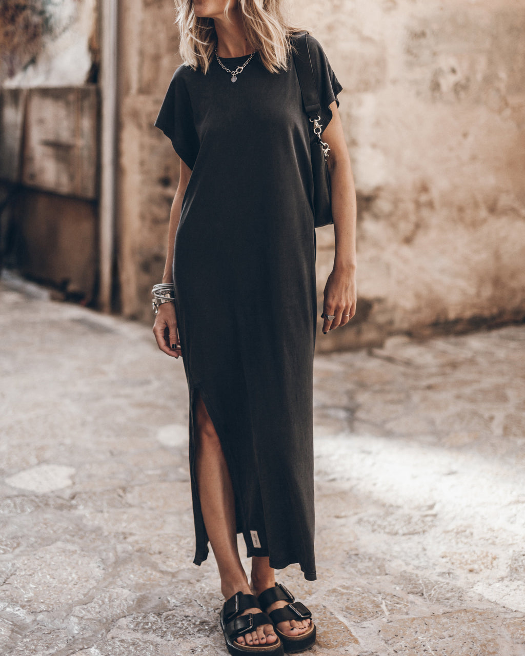 The Dark Long Batwing Dress