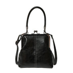 👜 50% KORTING NU! 💋 Dames Kiss Lock Crossbody Tas met Bovenhengsel – Vintage messing sluiting & gestructureerde vorm – Afneembare riem, perfect voor dagelijks gebruik of dinerdates ✨