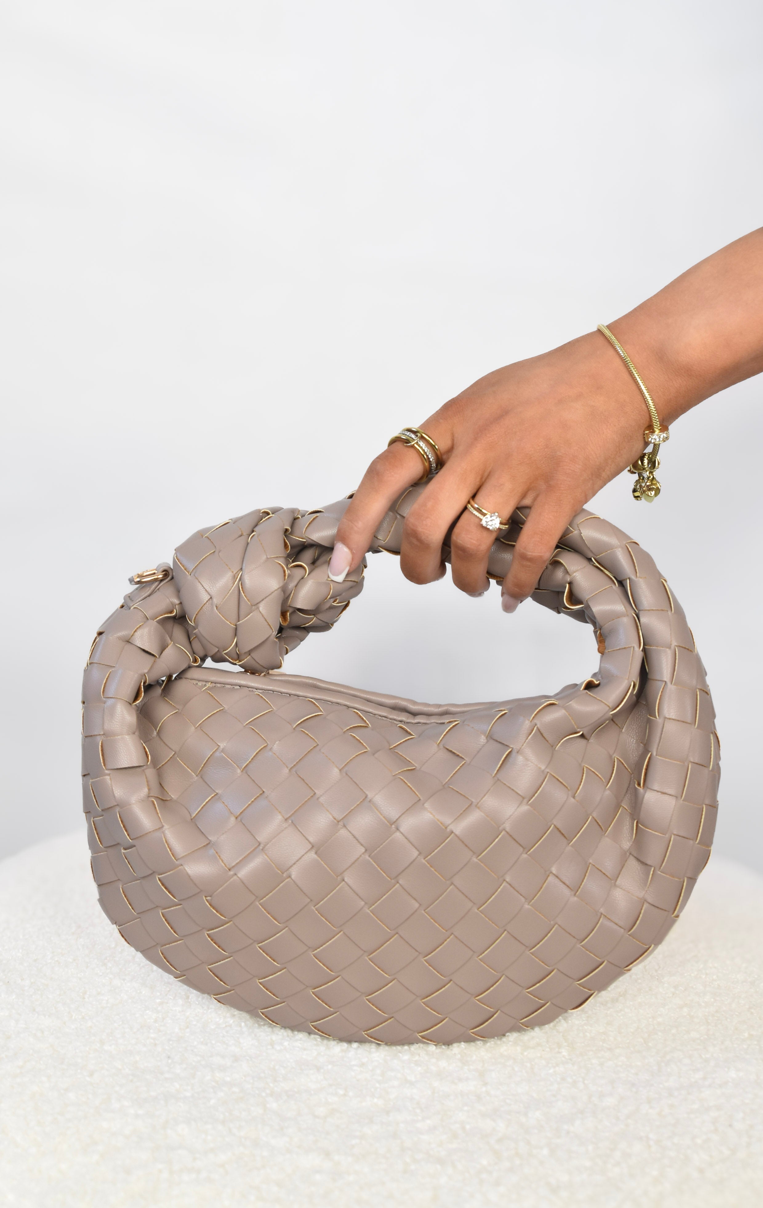 Knotted Bag - Taupe